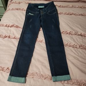 Dark blue jeans pants